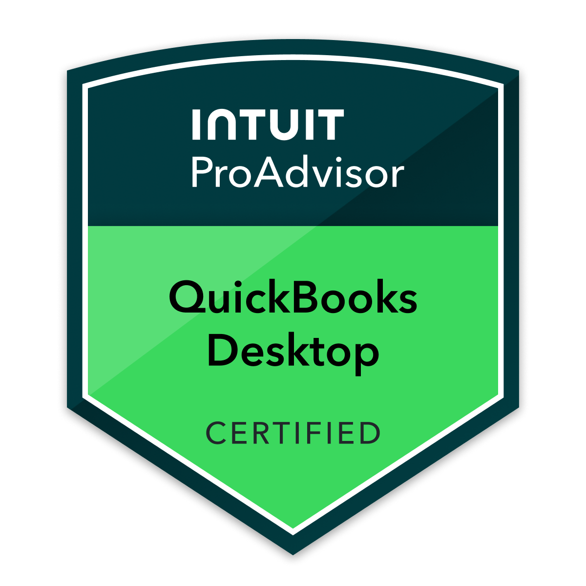 Intuit ProAdvisor QuickBooks Desktop certification badge